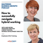 Mastering Business Growth Podcast Headshots of podcast guests Jane and Becky