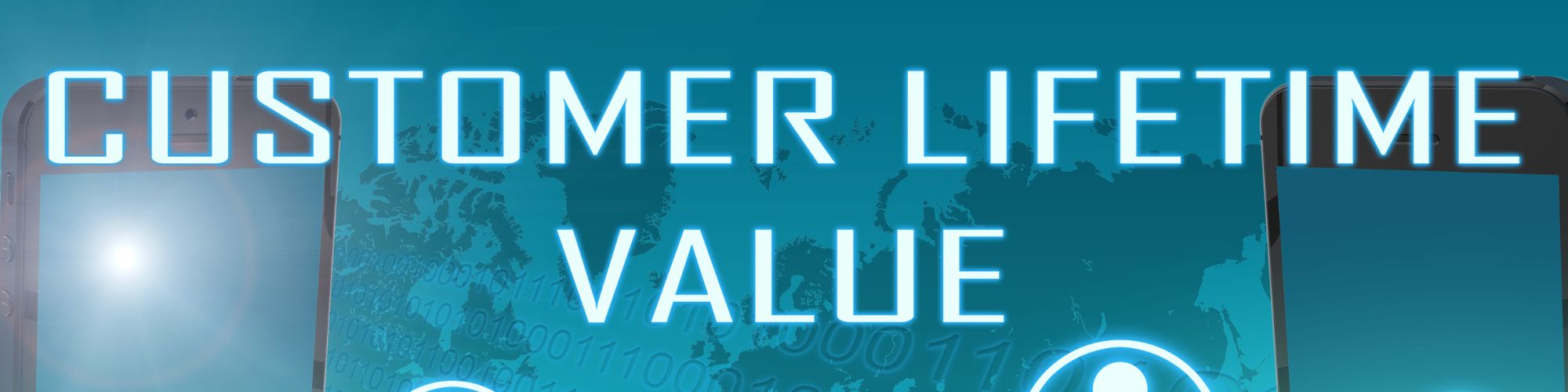Blog banner 2000x500pxls Customer lifetime value written above multiple customer icons